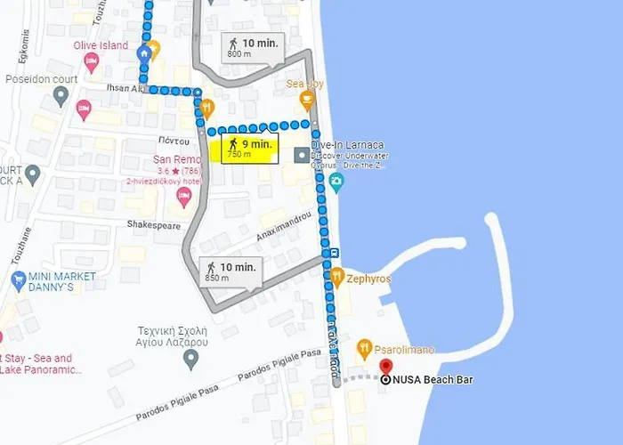 Large Apt 2 Bedrooms Sea View & 2 Balconies Apartament Larnaca